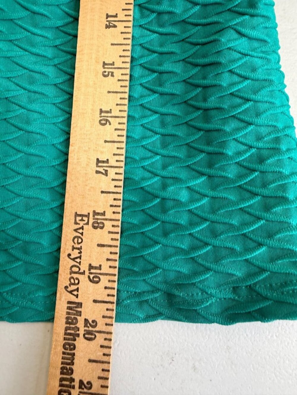 Lands End Tankini Top Square Neck Shade & Shore Solid Teal Green Textured 1X 16W - Picture 5 of 10